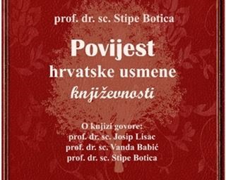 Predstavljanje knjige ''Povijest hrvatske usmene književnosti" 
